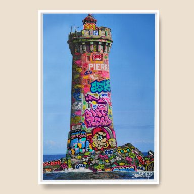 Vandal is Color Streetart by Blach® Phare des Pierres Noires Phares des Pierres Noires dans le Finistère.